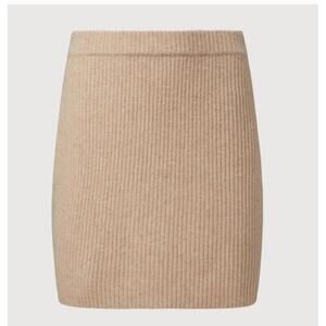 Rachel Parcell - Ribbed Sweater  Mini Skirt - Warm Peach, Size Large   MSRP $98